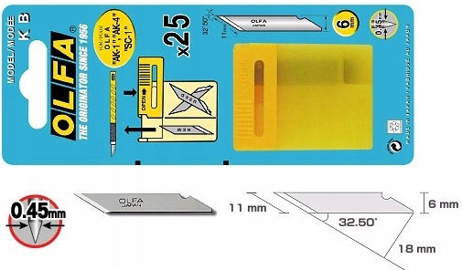 Olfa Kb Blades Ak-1 Ak-4 25pcs