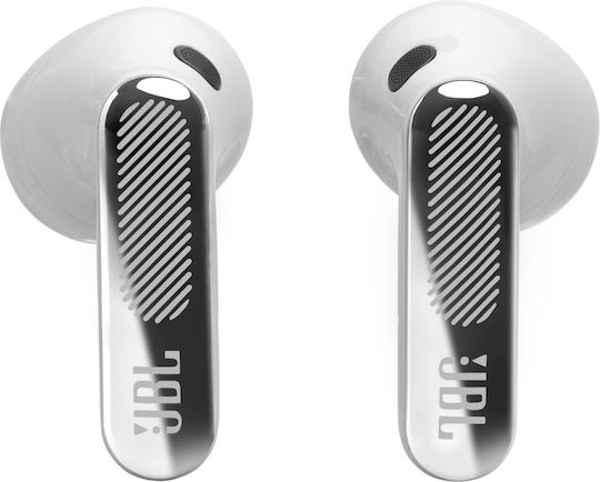 JBL Live Flex 4 Earbud Bluetooth Handsfree Headphones with Sweat Resistance and Charging Case Silver