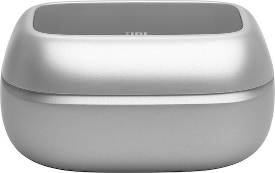 JBL Live Flex 4 Earbud Bluetooth Handsfree Headphones with Sweat Resistance and Charging Case Silver