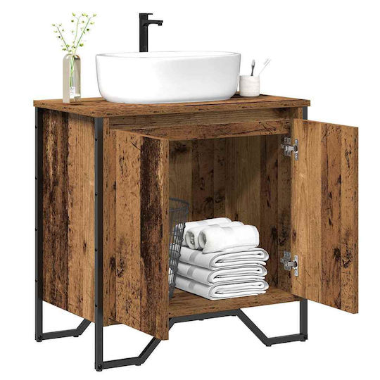 vidaXL Countertop without Sink L60xW35xH50cm Old Wood