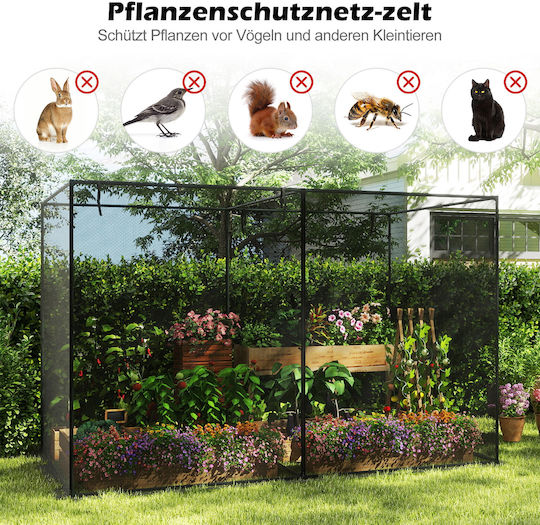 Costway GT4479 Gewächshaus mit Metallischem Rahmen 3,1x2x2m