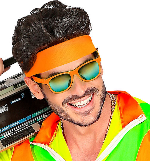 Neon Karnevalsaccessoire Stirnband Orange