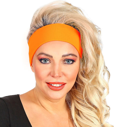 Neon Karnevalsaccessoire Stirnband Orange