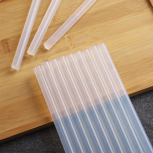 Bățuri Adezive Termofuzibile Alista Home Pistol De Lipit Silicon Termic Transparent Diametru 7 X 150 Mm Transparent