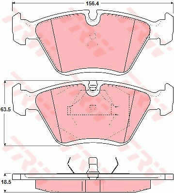 Set Brake Pads Disc Brake Trw Gdb1355