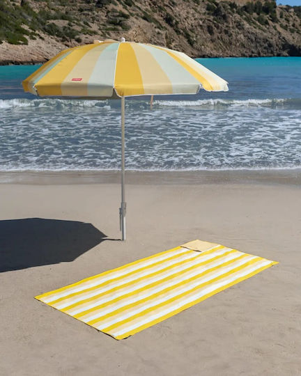 Flamingueo Πετσέτα Microfiber Σώματος 400gr/m² Κίτρινη 180x90εκ.