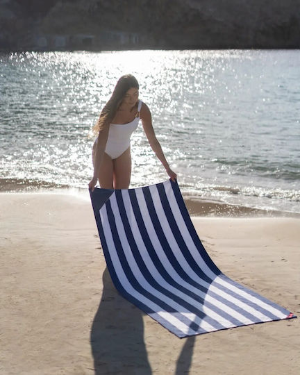 Flamingueo Πετσέτα Microfiber Σώματος 400gr/m² Μπλε 180x90εκ.