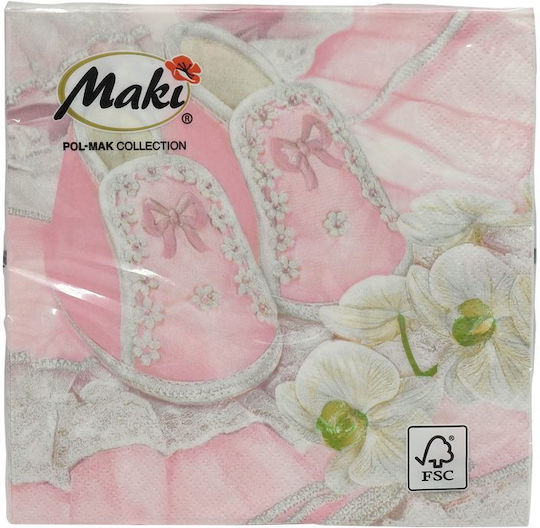 Парти Салфетки Maki Table 3-слойни 33x33см 20 Бройки