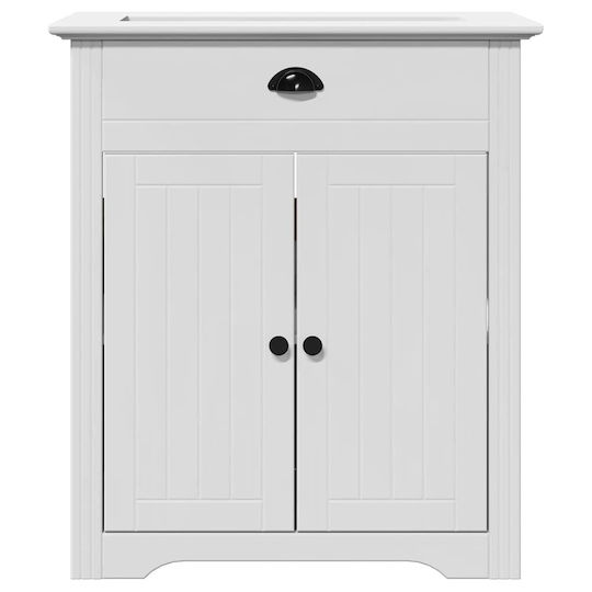 vidaXL Πάγκος με Νιπτήρα Μ70xΒ35xΥ80cm Λευκό