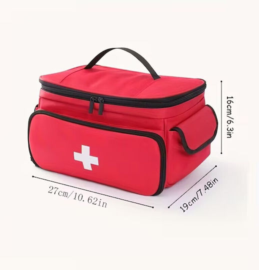 Insulated Medical First Aid Bag in Red Colour
