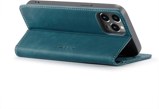 Caseme 013 Iphone 14 Pro Max Retro Leather Θήκη Βιβλίο Blue
