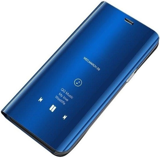 Tel1 Xiaomi Mi Note 10 Lite Mi Note 10 Mi Note 10 Pro Clear View Θήκη Βιβλίο Blue