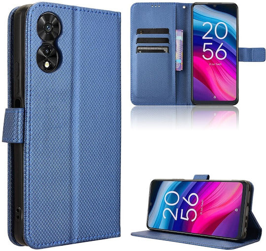 Tel1 Tcl 505 Diamond Texture Θήκη Βιβλίο Purple