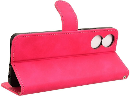 Tel1 Tcl 40 Se Rhombic Grid Book Case Rose Red
