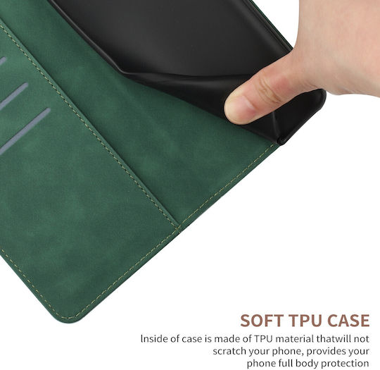 Tel1 Tcl 505 Stitching Embossed Husa Carte Verde