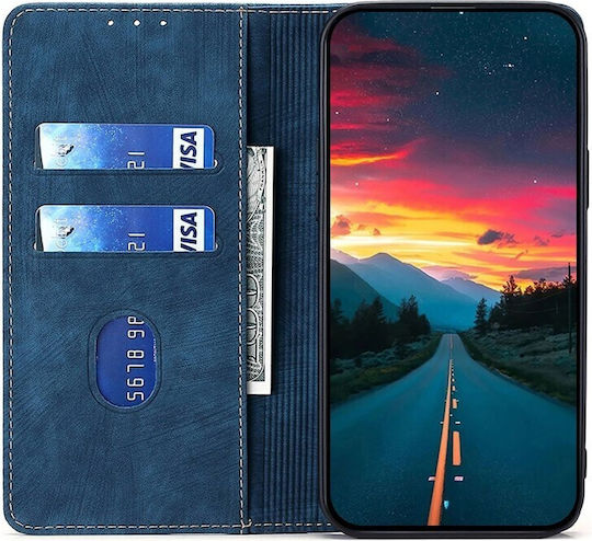 Tel1 Tcl 505 Skin Feel Анти-кражба Калъф Книга Син