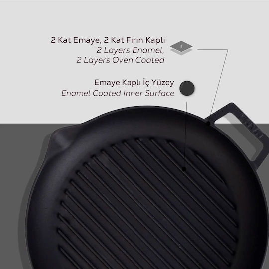 Lava Lava Grill aus Gusseisen 26cm