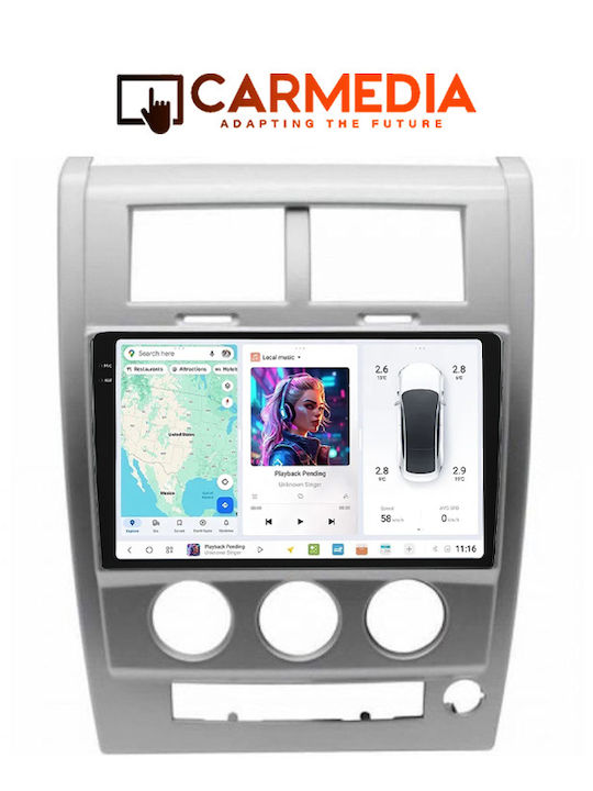 Carmedia Car Audio System for Jeep Cherokee 2008-2014 Bluetooth USB WiFi GPS Android Auto with 10" Touch Screen