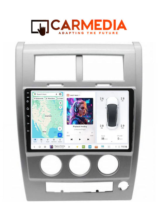 Carmedia Car Audio System for Jeep Cherokee 2008-2014 Bluetooth USB WiFi GPS Android Auto with 10" Touch Screen