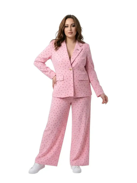 Women's Pink Set with Trousers