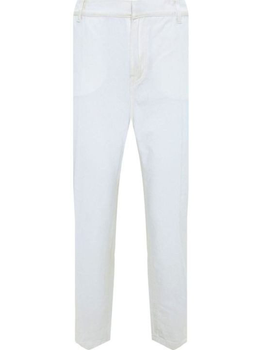 Γυναικείο Υφασμάτινο Παντελόνι Off White