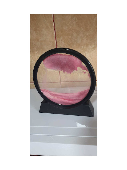 Home Office Hourglass Decoration Arvada Minimaluxe Glass Sand 3d Pink Black