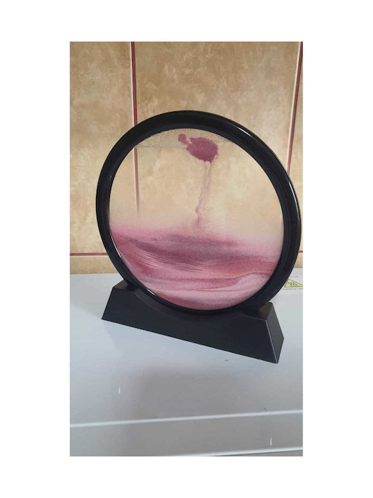 Home Office Hourglass Decoration Arvada Minimaluxe Glass Sand 3d Pink Black
