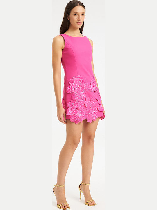 Summer Mini Evening Dress Pink
