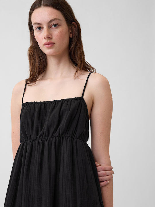Sommer Maxi Damenkleid mit Rüschen True Black