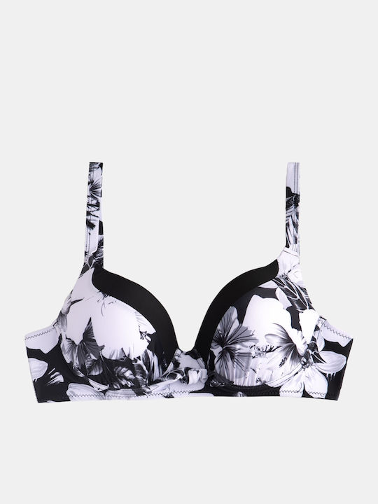 Plus Size Floral Swimsuit Set Μέγεθος 3xl Μαύρο