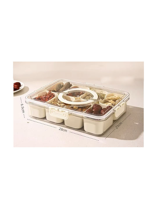 Cake Land Кутия За Подправки Пластмасова На Стойка Прозрачна
