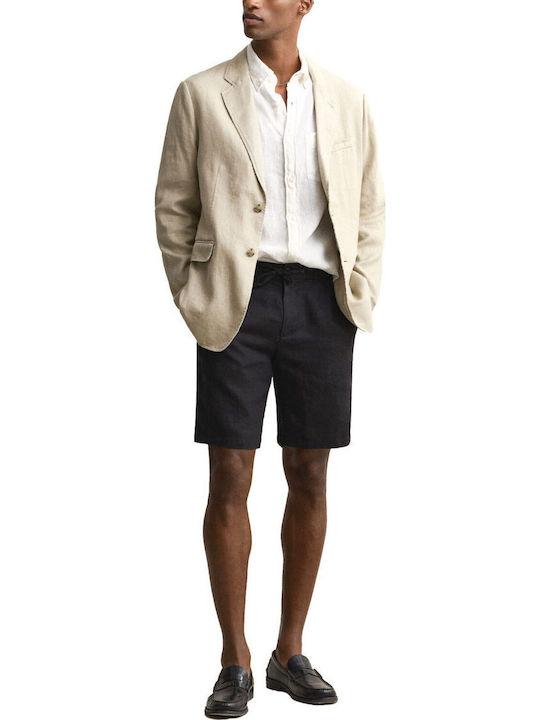 Short Sleeve Linen Shirt White