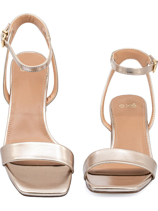 Anatomisch Gold Damen Sandalen