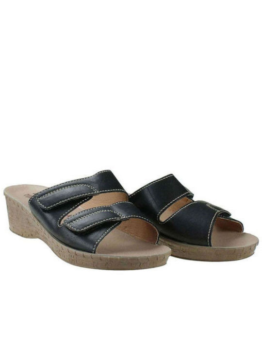 Anatomic Women's Summer Platforms In Slipper Style Black