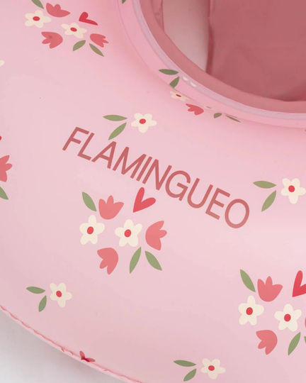 Flamingueo Сосивио Swimtrainer с Диаметър 76см и Сенник Розов