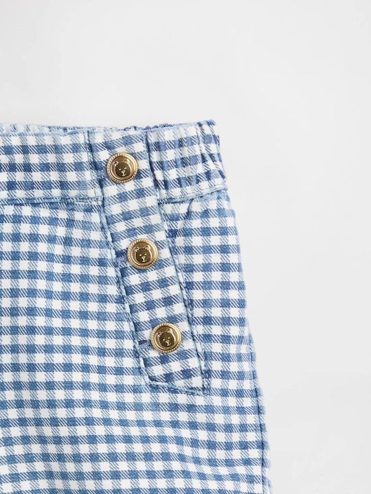 Pantaloni Scurți/Bermude Denim În Carouri Pentru Copii