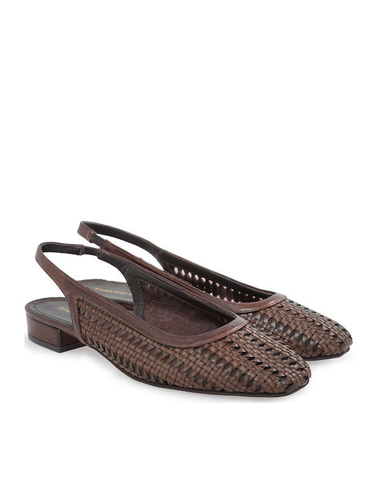Tsakiris Mallas Heels With Low Heel Brown