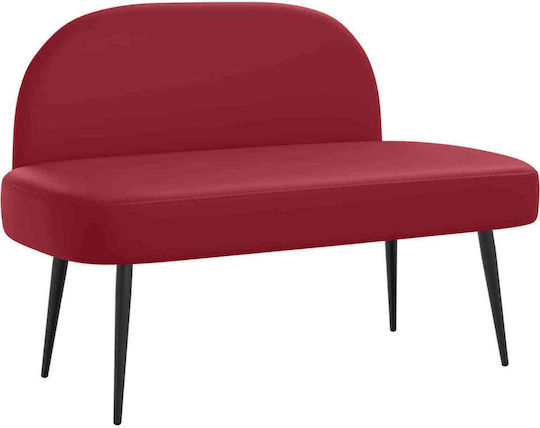 Hocker Für Das Wohnzimmer Mit Leder Bordeaux 76x110x60cm