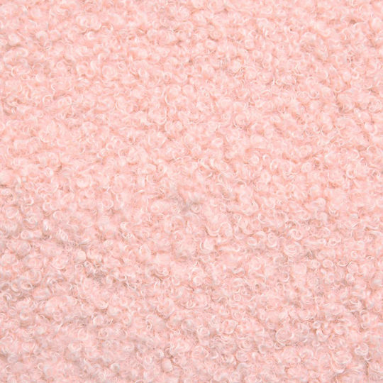 Fabric Upholstered Footstool Pink 55x35x41cm
