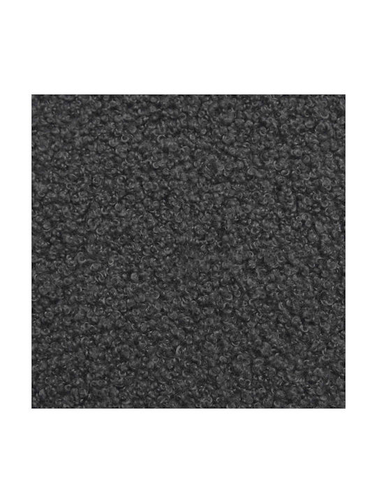 Fabric Upholstered Footstool Dark Gray 55x35x41cm