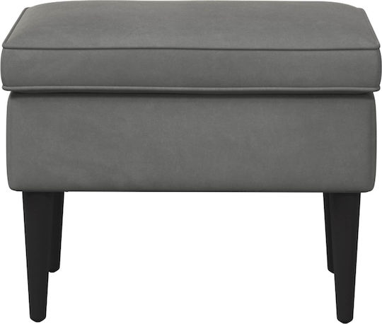 Samt Fußhocker Dunkelgrau 55x35x41cm