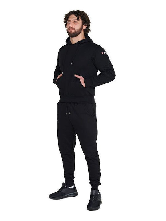 Herren-Sweatpants mit Gummizug Schwarz