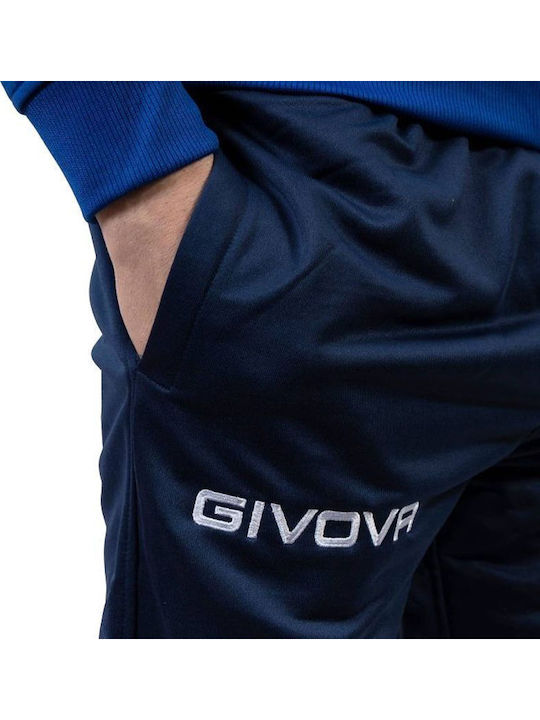 Herren-Sweatpants Set - Jogginganzug mit Gummizug Blau/dunkelblau