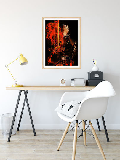 Gaming Poster Dark Souls Iii Gm2365 40cm X 50cm Κορνίζα Φυσικό Ξύλου Μπεζ