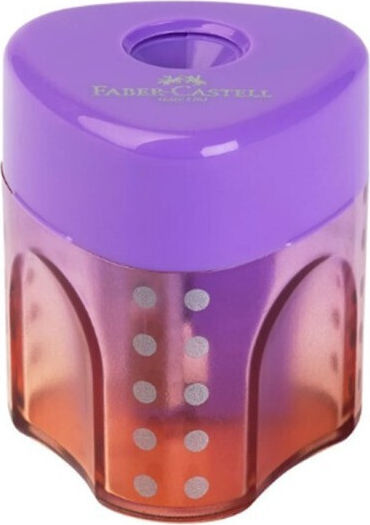 Faber-Castell Grip Auto Mini Plastic Pencil Sharpener (Various Colours) 1 Piece