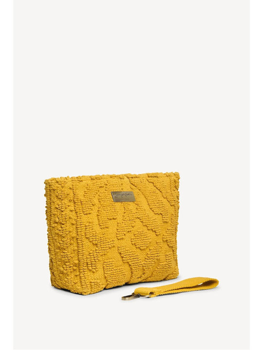 Fabric Women's Handbag Yellow