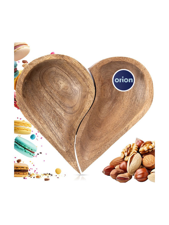 Orion Wooden Dessert Tower Beige Ø30.5cm 2 Pieces