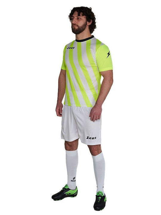 Sportliches T-Shirt Fluoreszierendes Gelb/Weiß