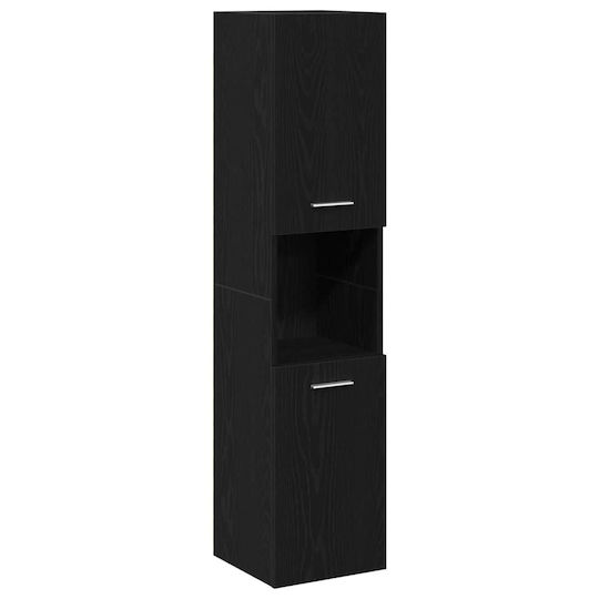 vidaXL Шкаф без Мивка Д30xШ30xВ130см Black Oak
