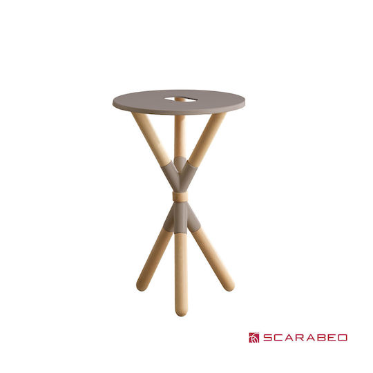 Scarabeo Cross Blat fără Lavoar L52xW52xH76cm Grey-beige Matte